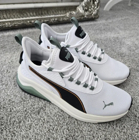 Puma Amplifier Men Size 8. Color:PUMA White-PUMA Black-Maple Syrup. New. - Picture 4 of 7